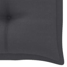 Vidaxl Blazina za vrtno klop antracitna 110x50x7 cm blago