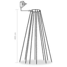 shumee Lučke za novoletno jelko 400 LED lučk hladno bele 400 cm