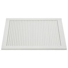 Vidaxl Vrata z letvicami trdna borovina bela 61,5x49,4 cm