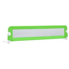 Vidaxl Posteljno varovalo za otroke zeleno 180x42 cm poliester
