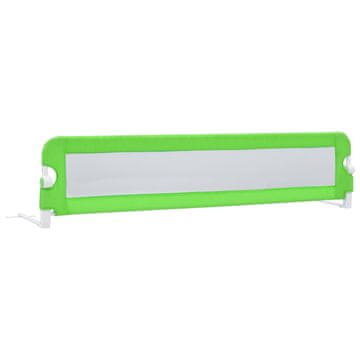 Vidaxl Posteljno varovalo za otroke zeleno 180x42 cm poliester