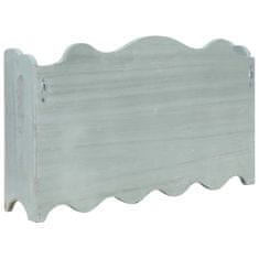 Vidaxl Stenski obešalnik za plašče zelen 50x10x30 cm les