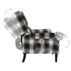 Greatstore Masa naslanjač večbarvno blago