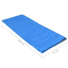 Vidaxl Lahka otroška spalna vreča, pravokotna, modra, 670 g, 15°C