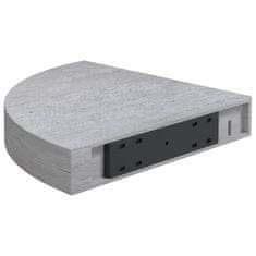 Vidaxl Kotne stenske police 4 kosi betonsko sive 35x35x3,8 cm MDF