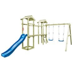 Vidaxl Zunanje igralo 252x432x218 cm impregnirana borovina