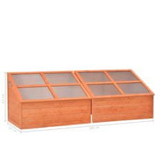 Vidaxl Rastlinjak iz lesa 180x57x62 cm