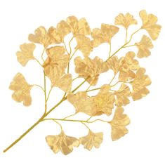 Greatstore Umetno drevo ginka, 10 kosov, zlato, 65 cm