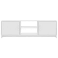 Vidaxl TV omarica visok sijaj bela 120x30x37,5 cm iverna plošča
