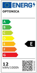 Optonica LED sijalka E27 A65 12W 1500lm 4000k FILAMENT STEKLO