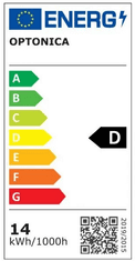 Optonica LED sijalka E27 A65 14W 2000lm 6000k FILAMENT STEKLO