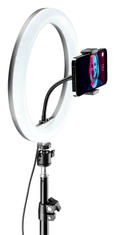 CellularLine Selfie Ring PRO LED luč s stojalom, večbarvna