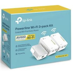 TP-Link TL-WPA4220KIT AV600 adapter, 300 Mb/s, 3 kosi