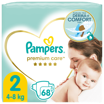 Pampers plenice Premium Care 2 Mini (4-8 kg) 68 kosov