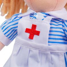 Bigjigs Toys Lutka iz blaga medicinska sestra Nancy 28 cm