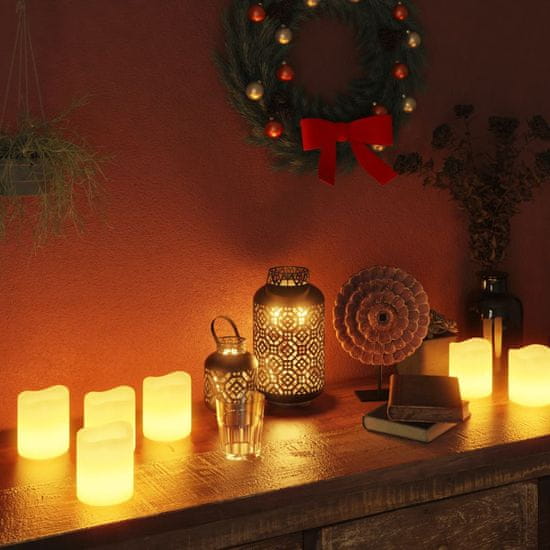 Vidaxl LED svečke 50 kosov s časovnikom in daljincem toplo bele
