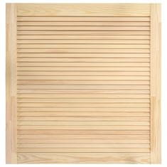 Vidaxl Vrata z letvicami trdna borovina 61,5x59,4 cm