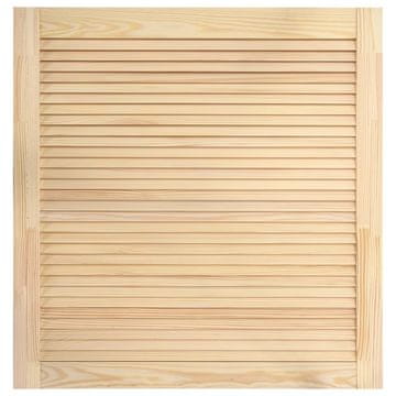 Vidaxl Vrata za omarico z letvicami 61,5x59,4 cm trdna borovina