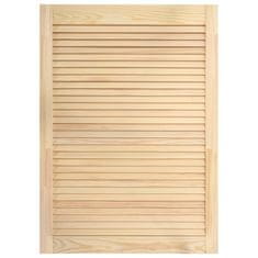 Vidaxl Vrata z letvicami trdna borovina 69x39,4 cm