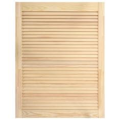 Vidaxl Vrata z letvicami 4 kosi trdna borovina 69x49,4 cm