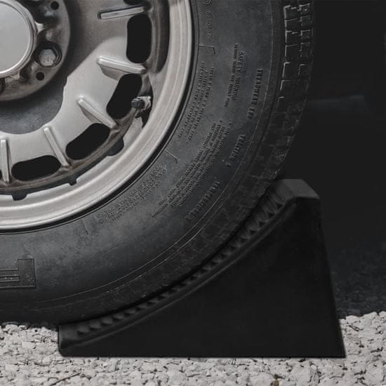Vidaxl Zagozde za kolesa 4 kosi 16x9x9 cm guma
