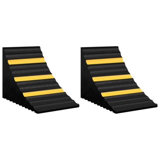Vidaxl Zagozda za kolesa 2 kosa 29x16x19 cm guma