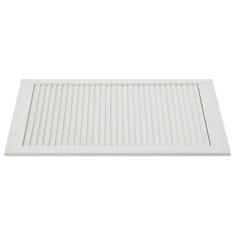 Vidaxl Vrata z letvicami 2 kosa trdna borovina bela 99,3x49,4 cm