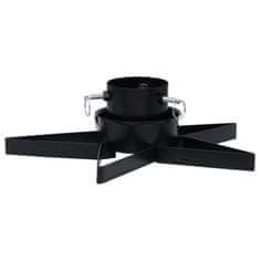 Vidaxl Stojalo za novoletno jelko črno 47x47x13,5 cm