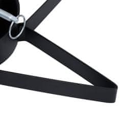 Vidaxl Stojalo za novoletno jelko črno 47x47x13,5 cm