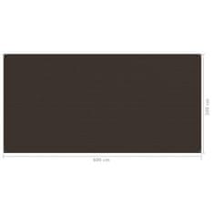 Vidaxl Preproga za šotor 300x600 cm rjava