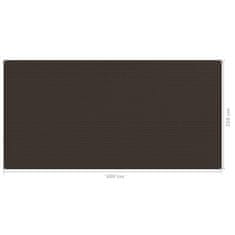 Vidaxl Preproga za šotor 250x500 cm rjava