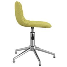 Vidaxl Vrtljivi pisarniški stol, zelen, oblazinjen s tkanino