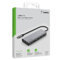 Belkin priklopna postaja, 6 v 1, USB-C (AVC008btSGY)