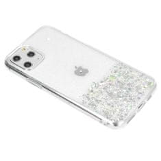 Sparkle ovitek za iPhone 13 Pro Max, silikonski, z bleščicami, prozoren