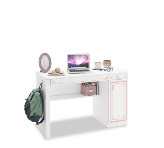 Čilek Pisalna miza Selena Pink, dimenzije 120 x 75 x 52 cm