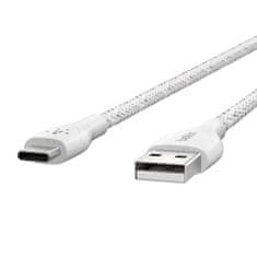 Belkin kabel, USB-C, USB-A, hitro polnjenje, bel (F2CU069bt04-WHT)