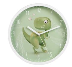 Hama Hama Happy Dino stenska ura, premer 25 cm, tiho delovanje