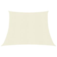 Vidaxl Senčno jadro 160 g/m2 krem 4/5x3 m HDPE
