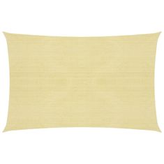 Vidaxl Senčno jadro 160 g/m2 bež 2x3,5 m HDPE