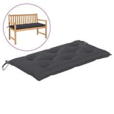 Vidaxl Blazina za vrtno klop antracitna 110x50x7 cm blago