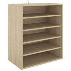 Vidaxl Omarica za čevlje sonoma hrast 60x35x70 cm iverna plošča
