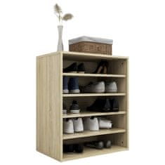 Vidaxl Omarica za čevlje sonoma hrast 60x35x70 cm iverna plošča