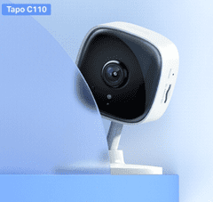 TP-Link Tapo C110 nadzorna kamera, nočna/dnevna, FHD, Wi-Fi, bela