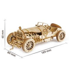 Grand prix avto, scale model 1:16, Lesena 3D sestavljanka, (MC401)