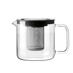 Exclusive čajnik s filtrom - cedilom 1,3l / steklo, pvc