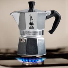 Bialetti kafetiera Moka Express / za 3 skodelice / črn ročaj / aluminij