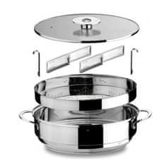 MEPRA Mepra kozica z nastavkom za paro in pokrovom Natural Mind / indukcija / inox