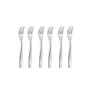 EME POSATERIE Infinity monogram set 6kos desertne vilice inox / v darilni škatli