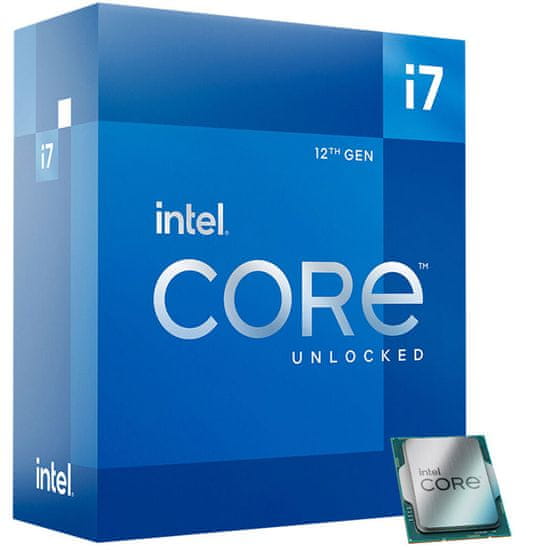 Intel Core i7-12700K procesor, 3,6/5 GHz, 25MB, LGA1700, UHD770, brez hladilnika (BX8071512700KSRL4N)