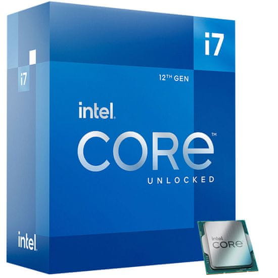 Intel Core i7-12700K procesor, 3,6/5 GHz, 25MB, LGA1700, UHD770, brez hladilnika (BX8071512700KSRL4N)